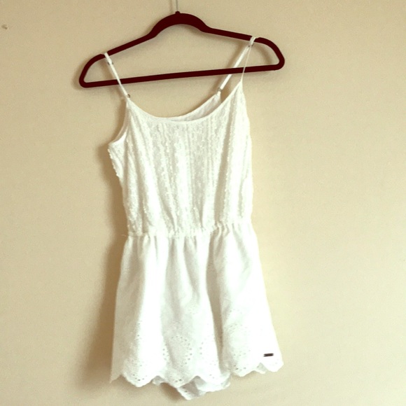 abercrombie white romper